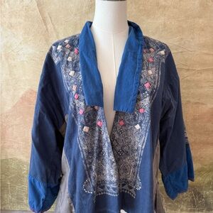 Magnolia Pearl Blue and Pink Jacket